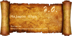 Hajagos Olga névjegykártya